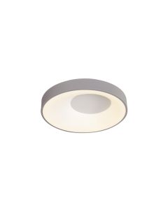 Πλαφονιέρα Οροφής D48x9cm LED 36W 3300lm 3CCT Γκρι Μέταλλο -Ακρυλικό Inlight 42040-Grey